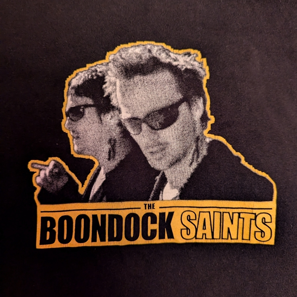 3/$15 The Boondock Saints Women's babydoll T-shirt small black Hot Topic